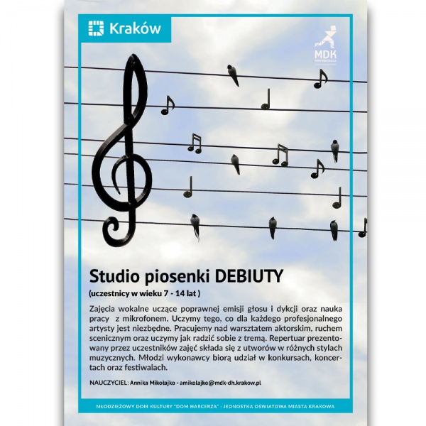 Studio Piosenki "Debiuty" oraz Pracownia Emisji Głosu "Canzonetta" 