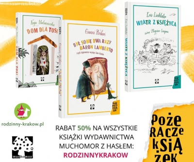 Promocja na książki Wydawnictwa Muchomor dla Czytelników Rodzinnego Krakowa